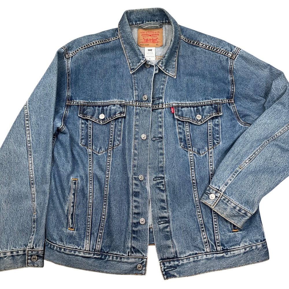 Levi's Trucker Jacket Mens XLarge Blue  Cotton Denim 70507-0389‎